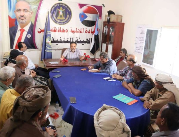 الحييد يناقش مع قيادات انتقالي أبين والهيئة العسكرية التحضيرات للمشاركة في مليونية الذكرى الـ55 لتأسيس الجيش الجنوبي