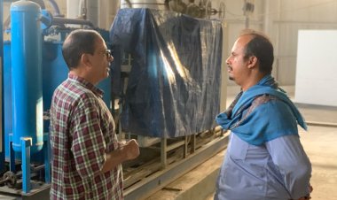 بتوجيهات الشعبي واليزيدي.. مدير صحة المنصورة يتفقد مصنع الأكسجين الطبي في المديرية