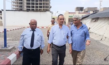 الشعبي وحيدرة يتفقدان مركز الإسهالات المائية الحادة (الكوليرا) في مستشفى الصداقة بعدن