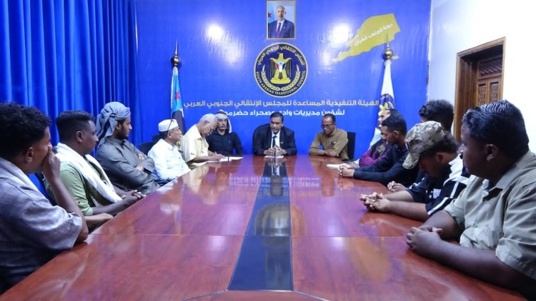 التميمي يلتقي صحفيي وإعلاميي وادي وصحراء حضرموت استعدادًا لمليونية التعبئة الشعبية العامة